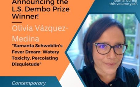 Vazquez Medina Dembo Prize Olivia Vazquez Medin