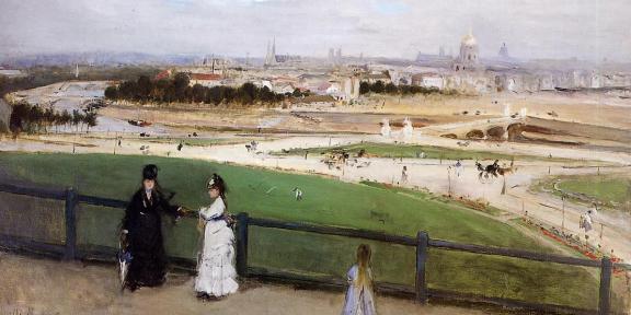 Berthe Morisot - Vue de Paris hauteurs du Trocadéro