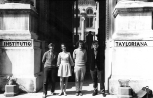 At the Taylorian with fellow students of Russian - 1971