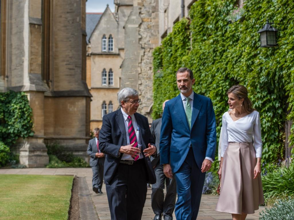 King Felipe Queen Letizia Spain Oxford 2017 Exeter College